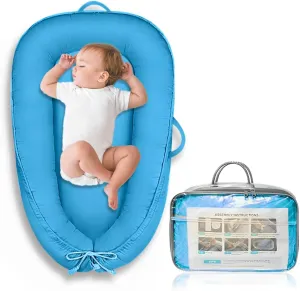 Hug-Like Baby Lounger for Newborns 0-24 Months – Snuggle Me Lounger Pillow, Portable Baby Nest for Tummy Time, Breathable Washable Newborn Infant Lounger, Newborn Babies Essentials Shower Gifts