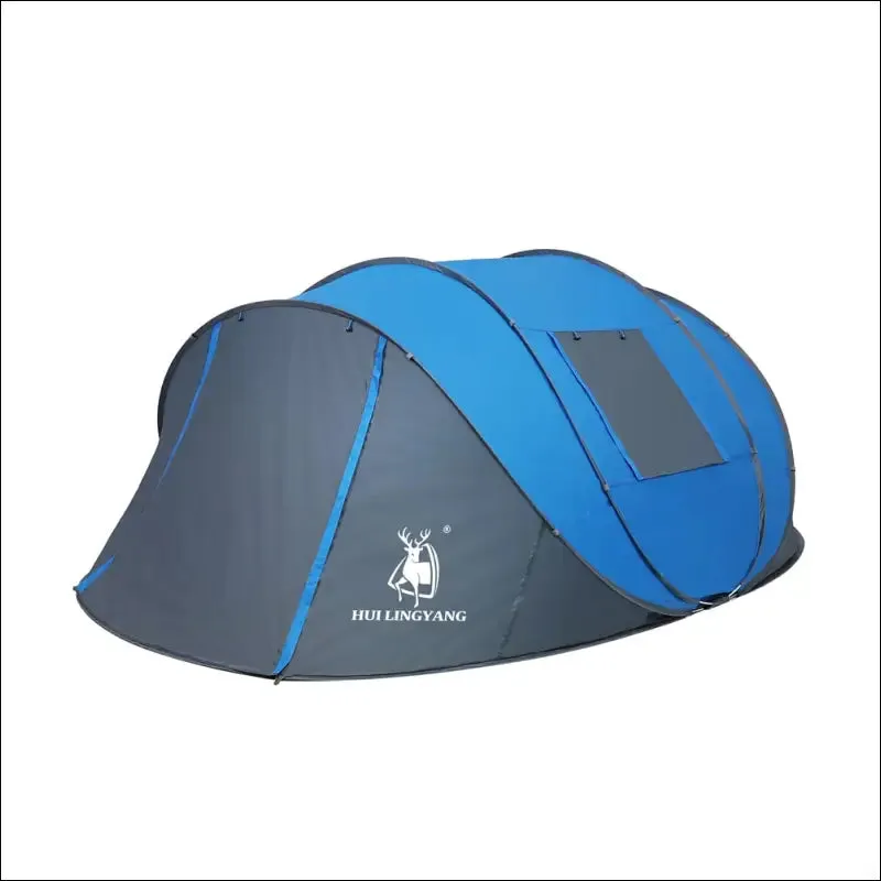 Hui lingyang throw pop up tent 4-6 person outdoor automatic tents double layers large family tent