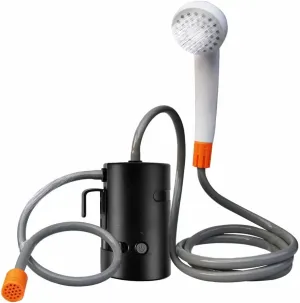 HXBER Portable Camping Shower Outdoor Electric Shower Pump Reable Shower Large ty Folding Bucket Hiking Traveling Shower Bathe Tool