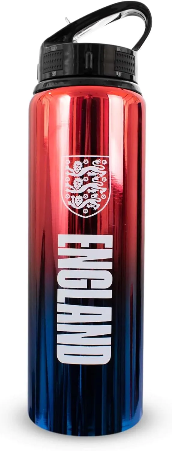 Hy-Pro Officially Licensed F.C 750ml Aluminium UV Bottle | Integrated Folding Straw, Neochrome Finish, Leakproof, Lightweight
