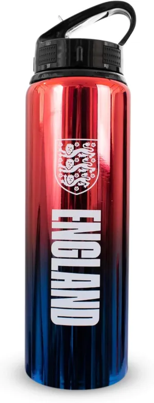 Hy-Pro Officially Licensed F.C 750ml Aluminium UV Bottle | Integrated Folding Straw, Neochrome Finish, Leakproof, Lightweight