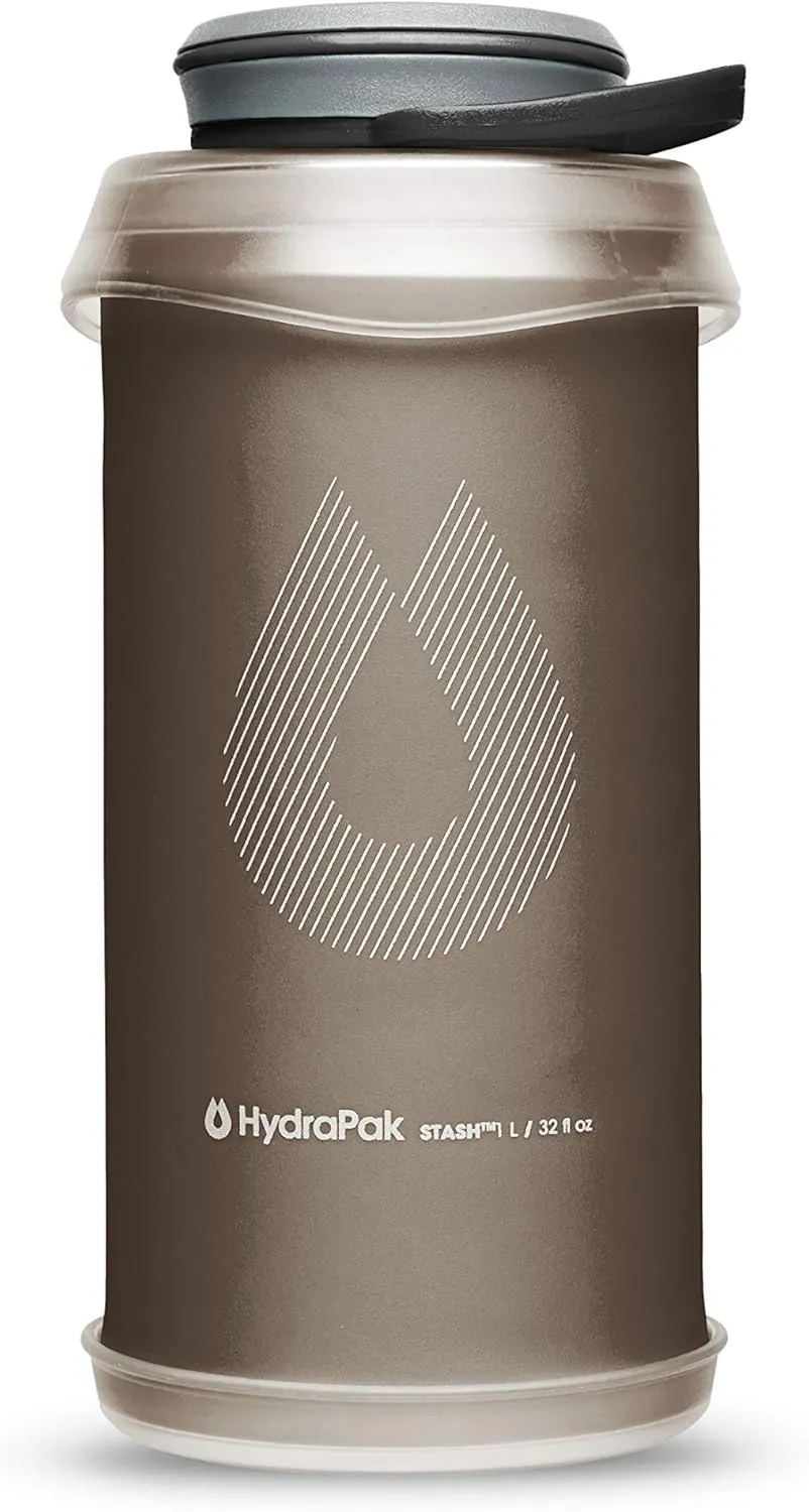 Hydrapak Stash Collapsible Bottle (1 Litre) - AW20 - One - Grey