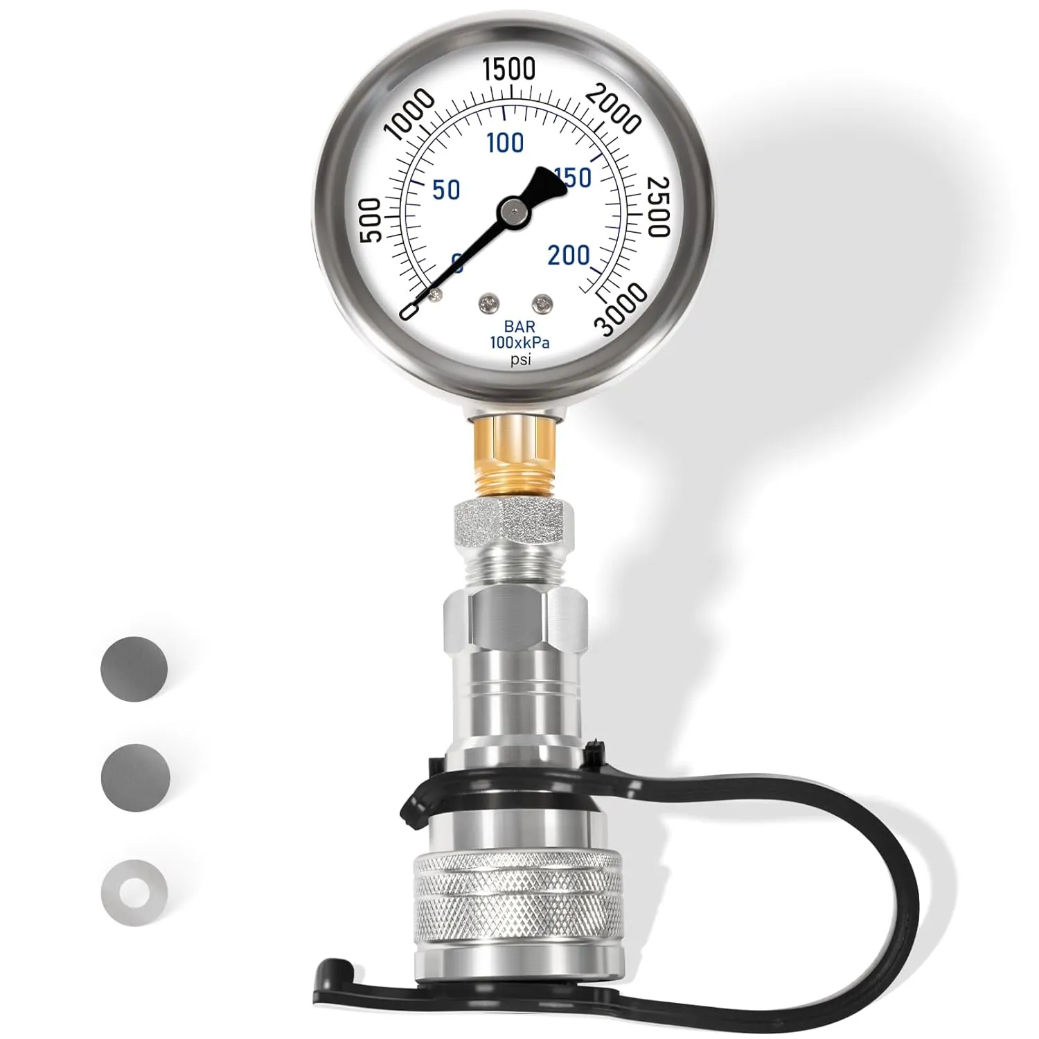 Hydraulic Pressure Boost Kit with Gauge Fit for Kubota BX, B, LX, MX, L Series Most Tractors, HST Hydraulic Shims Great to Promote 25% Pressure Power UP