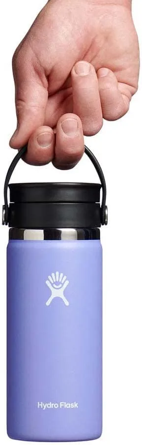 Hydro Flask 16 oz Wide Mouth with Flex Sip Lid Stainless Steel Reusable Water Bottle Lupine - Vacuum Insulated, Dishwasher Safe, BPA-Free, Non-Toxic