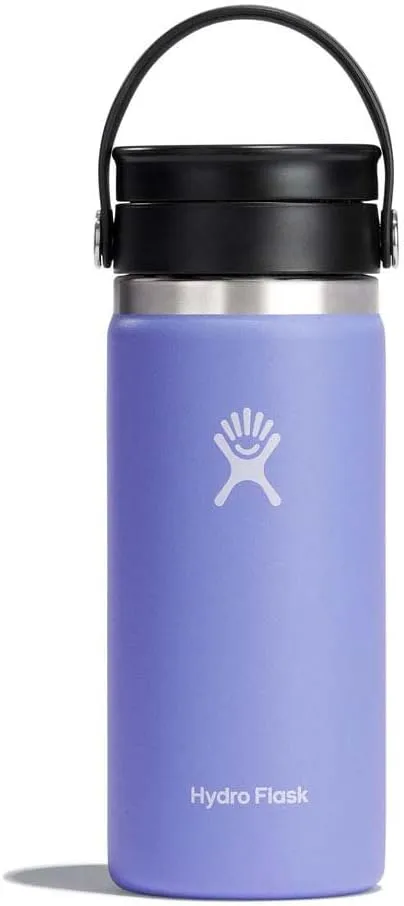 Hydro Flask 16 oz Wide Mouth with Flex Sip Lid Stainless Steel Reusable Water Bottle Lupine - Vacuum Insulated, Dishwasher Safe, BPA-Free, Non-Toxic