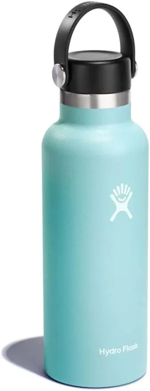 Hydro Flask Stainless Steel Standard Mouth Water Bottle with Flex Cap and Double-Wall Vacuum Insulation