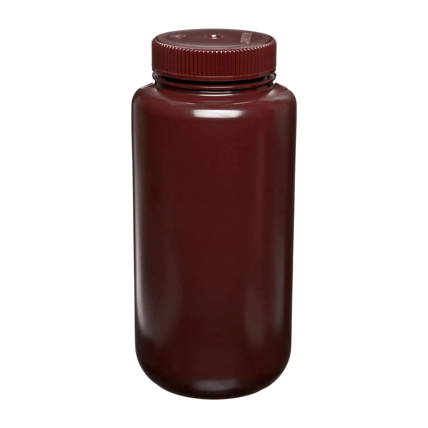 I-Chem Brand N301-0250 Nalgene 300 Series HDPE Wide Mouth Bottle, Amber, Certified, With Cap, Capacity: 250mL (Case of 72)