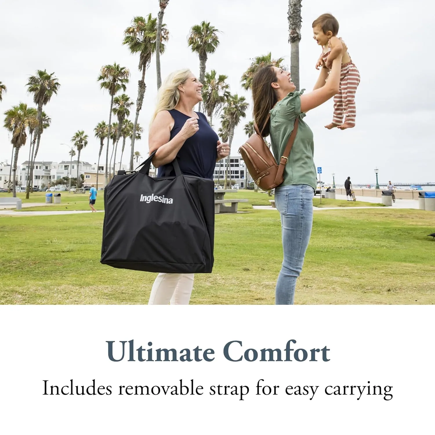 Inglesina Quid Stroller Carry Bag - Compatible with Bugaboo Butterfly, Stokke Yoyo, Joolz Aer , Ergobaby Metro , Removable Strap for Easy Transport – Durable, BPA-Free, Convenient Storage & Protection