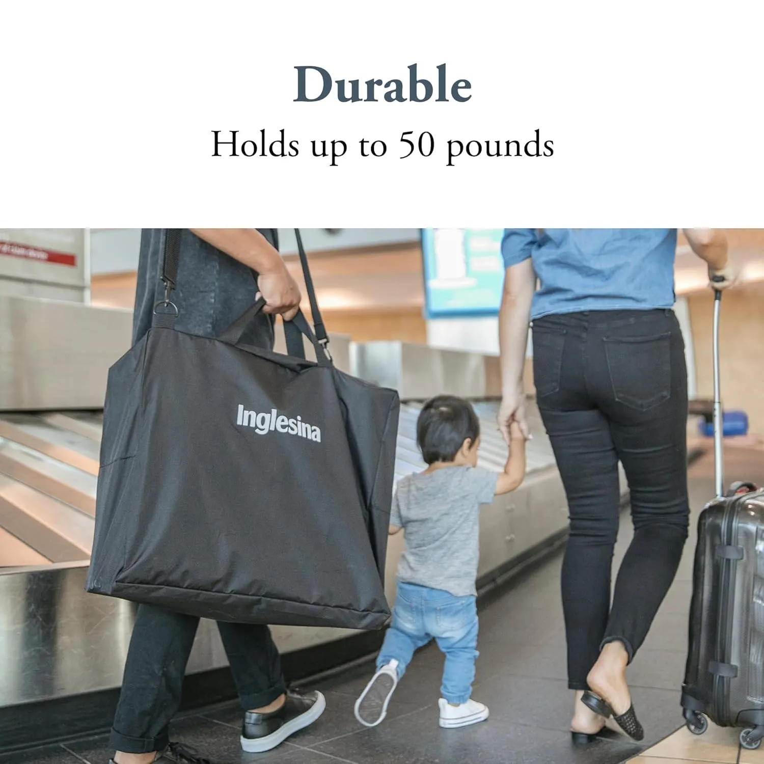Inglesina Quid Stroller Carry Bag - Compatible with Bugaboo Butterfly, Stokke Yoyo, Joolz Aer , Ergobaby Metro , Removable Strap for Easy Transport – Durable, BPA-Free, Convenient Storage & Protection