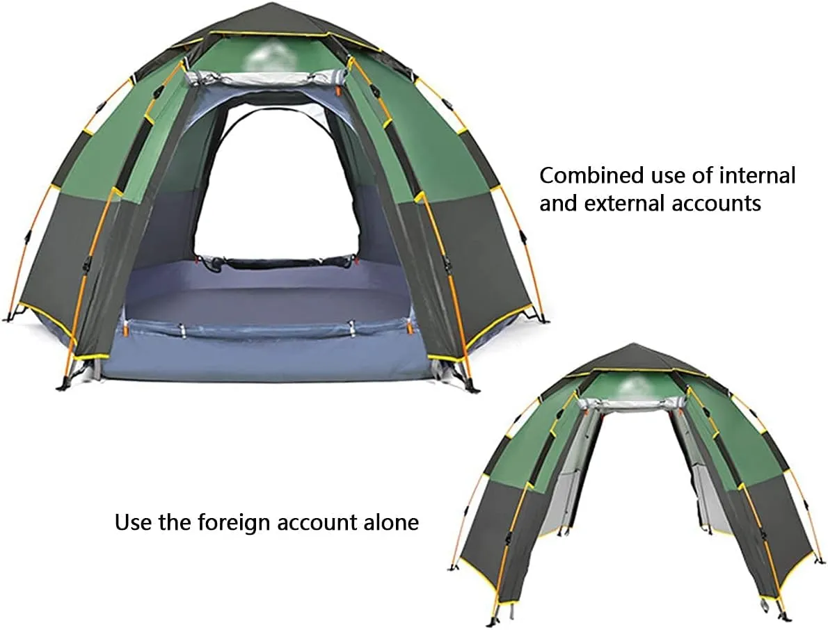 Instant Pop Up Tent Family Camping Tent 3/4/5/6/7/8 Person Portable Tent Automatic Tent Windproof for Camping Hiking Mountaineering