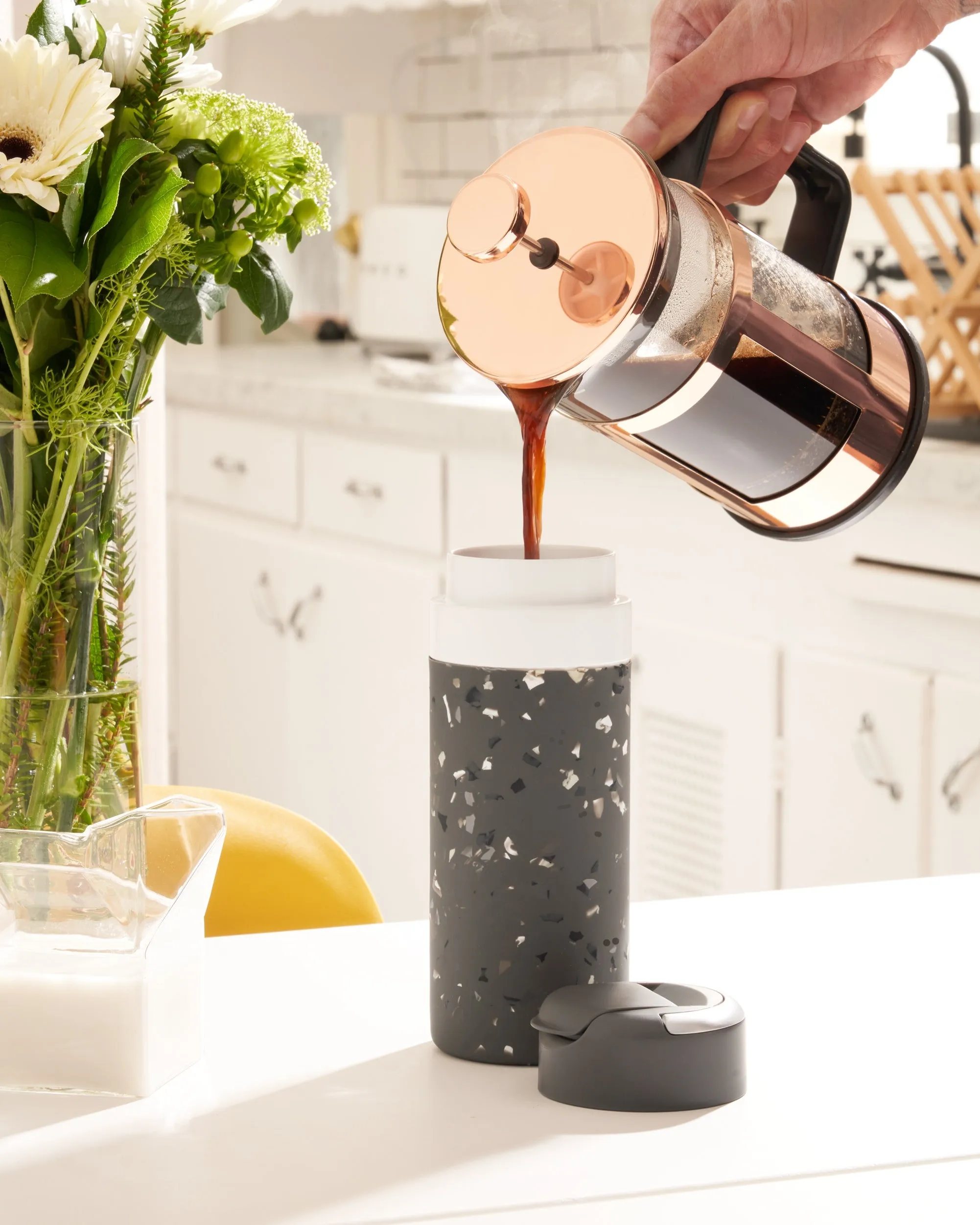 Insulated Bottle Drink Through Lid