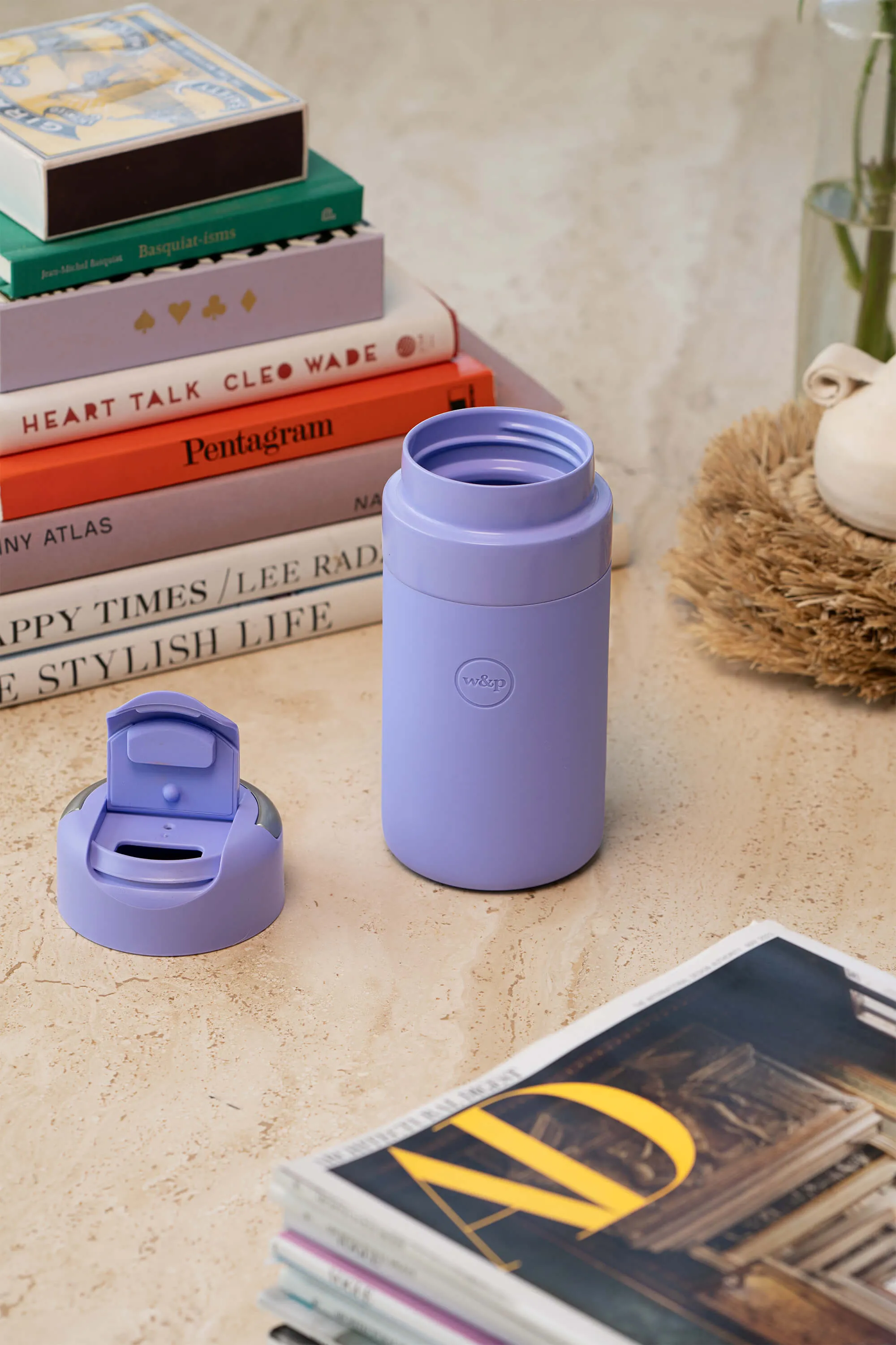 Insulated Bottle Drink Through Lid