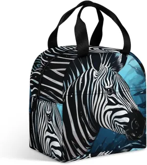 Insulated Lunch Bag,Blue Sailfish Print Lunch Tote Bag,leakproof Thermal Cooler Sack Food Handbags