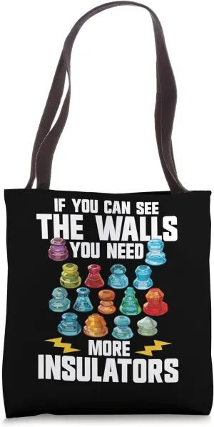 Insulator Collector Electrical Telegraph Insulator Tote Bag
