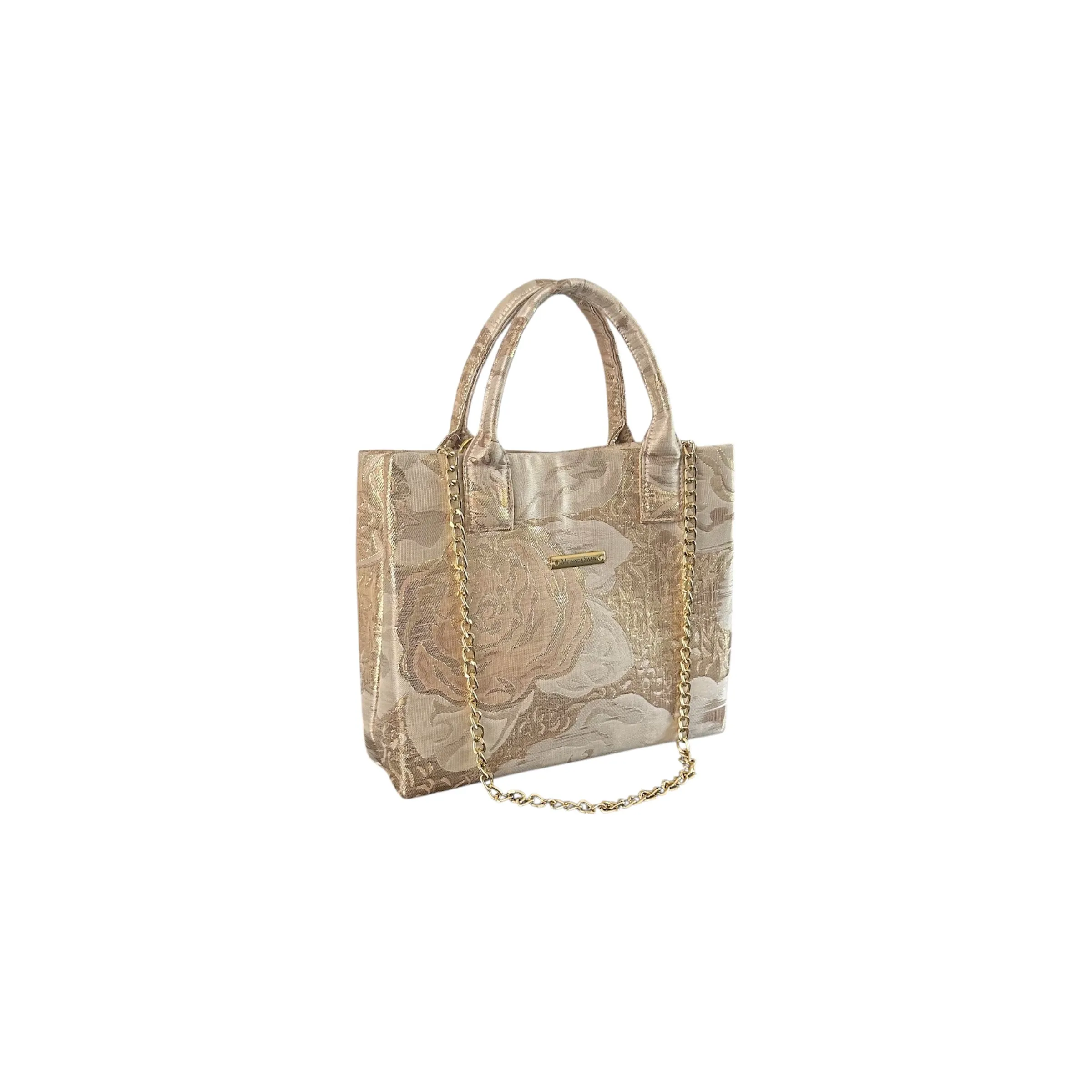 Ivory Bloom Compact Tote