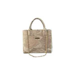 Ivory Bloom Compact Tote
