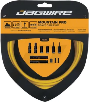 Jagwire PCK407 Unisex Adult Cables and Sleeves Kit, Yellow