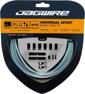 Jagwire Universal Sport Brake Kit Brake Cable White Braided