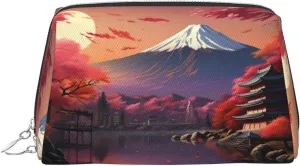 Japan Mount Fuji Landscape Travel-Ready Toiletry Bag, Compact Makeup Organizer For Women