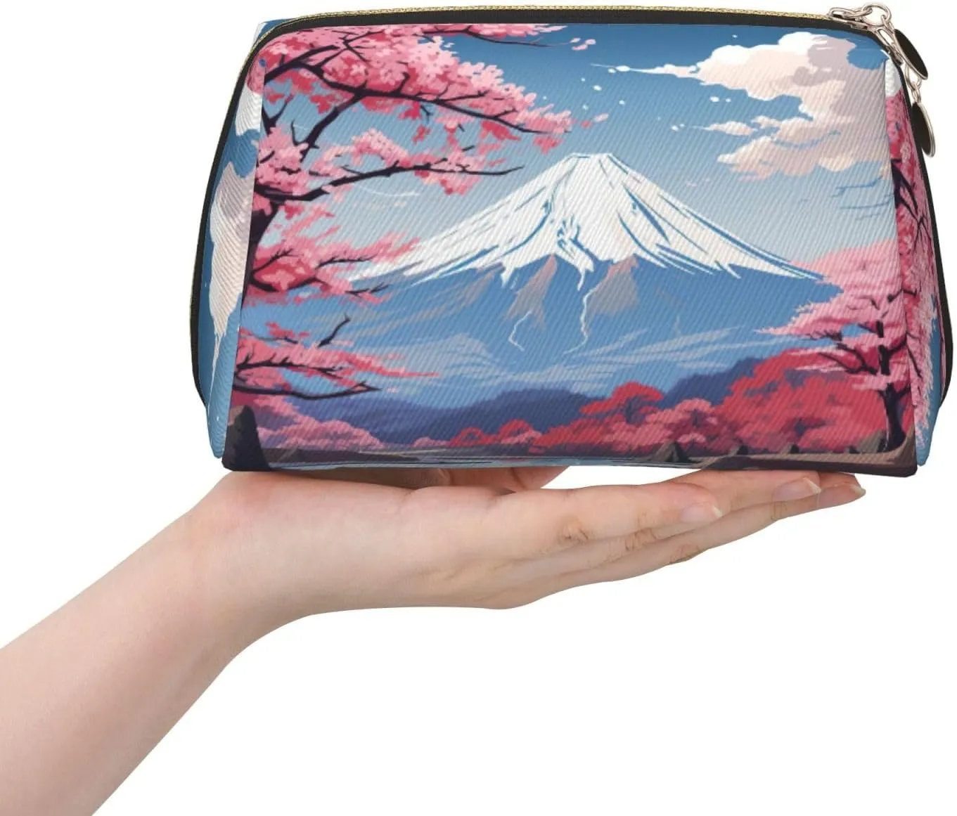 Japan Mount Fuji Landscape Travel-Ready Toiletry Bag, Compact Makeup Organizer For Women