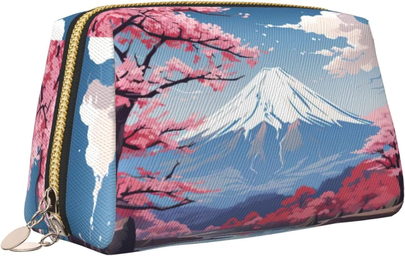 Japan Mount Fuji Landscape Travel-Ready Toiletry Bag, Compact Makeup Organizer For Women