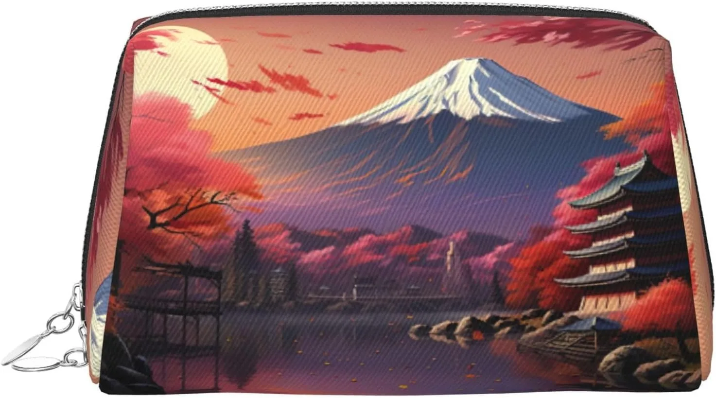 Japan Mount Fuji Landscape Travel-Ready Toiletry Bag, Compact Makeup Organizer For Women