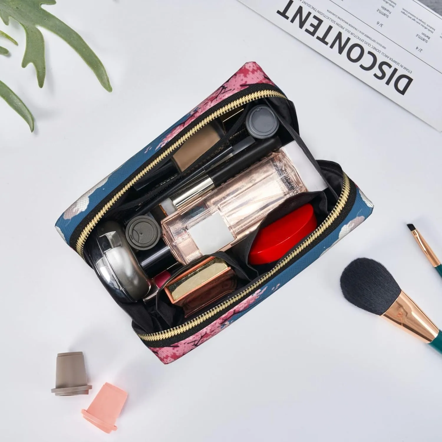 Japan Mount Fuji Landscape Travel-Ready Toiletry Bag, Compact Makeup Organizer For Women