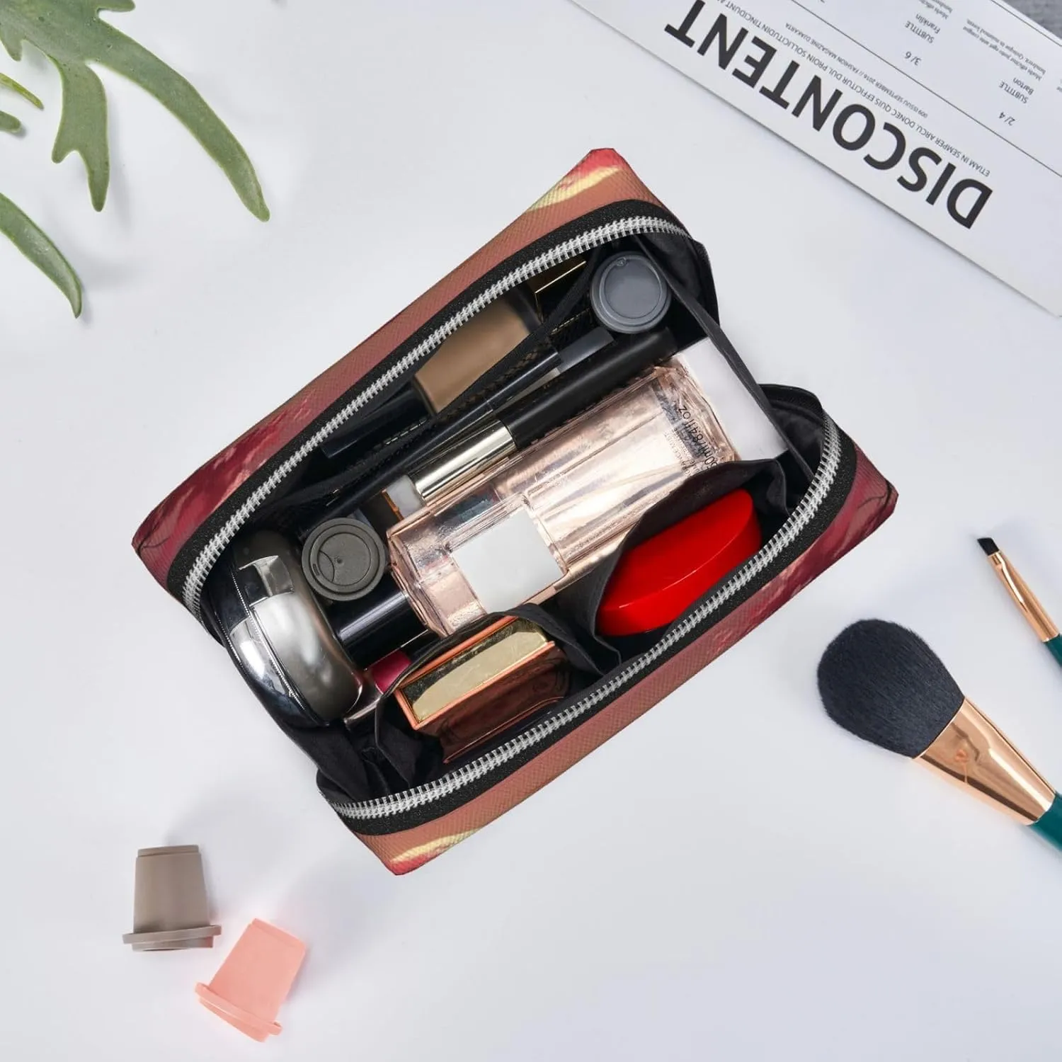 Japan Mount Fuji Landscape Travel-Ready Toiletry Bag, Compact Makeup Organizer For Women