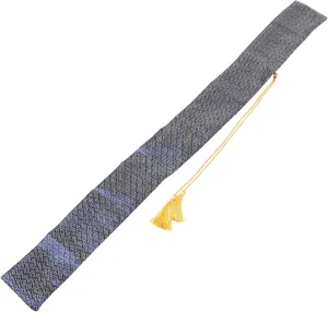 Japanese Sword Bag Bamboo Carrying Case for Long Swords Silk Storage Pouch Compact Portable