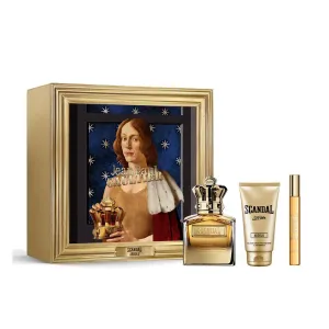 Jean Paul Gaultier Scandal Absolu Pour Homme Parfum Concentre Gift Set (Scandal Absolu Parfum Concentre For Him 3.4 fl. oz   Shower Gel 2.5 fl. oz   Travel Size EDP 0.34 fl. oz)