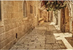 Jerusalem Street Backdrop Ancient Stone Wall Background Old Town Street Background Israel Street Backdrop Baby Shower Wedding Background Town Travel Party Background Studio Props 10x8ft