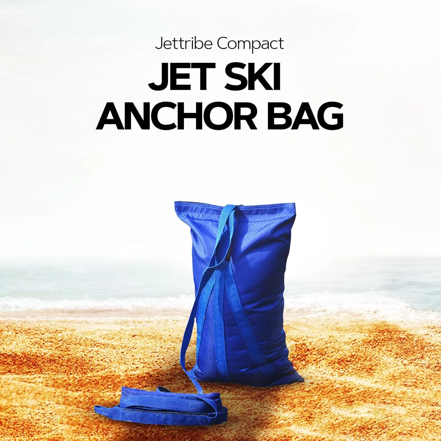 Jettribe Compact Jet Ski Anchor Bag | Anchor Line Float Included | Holds 30lbs Sand/Rocks PWC Race Accessories