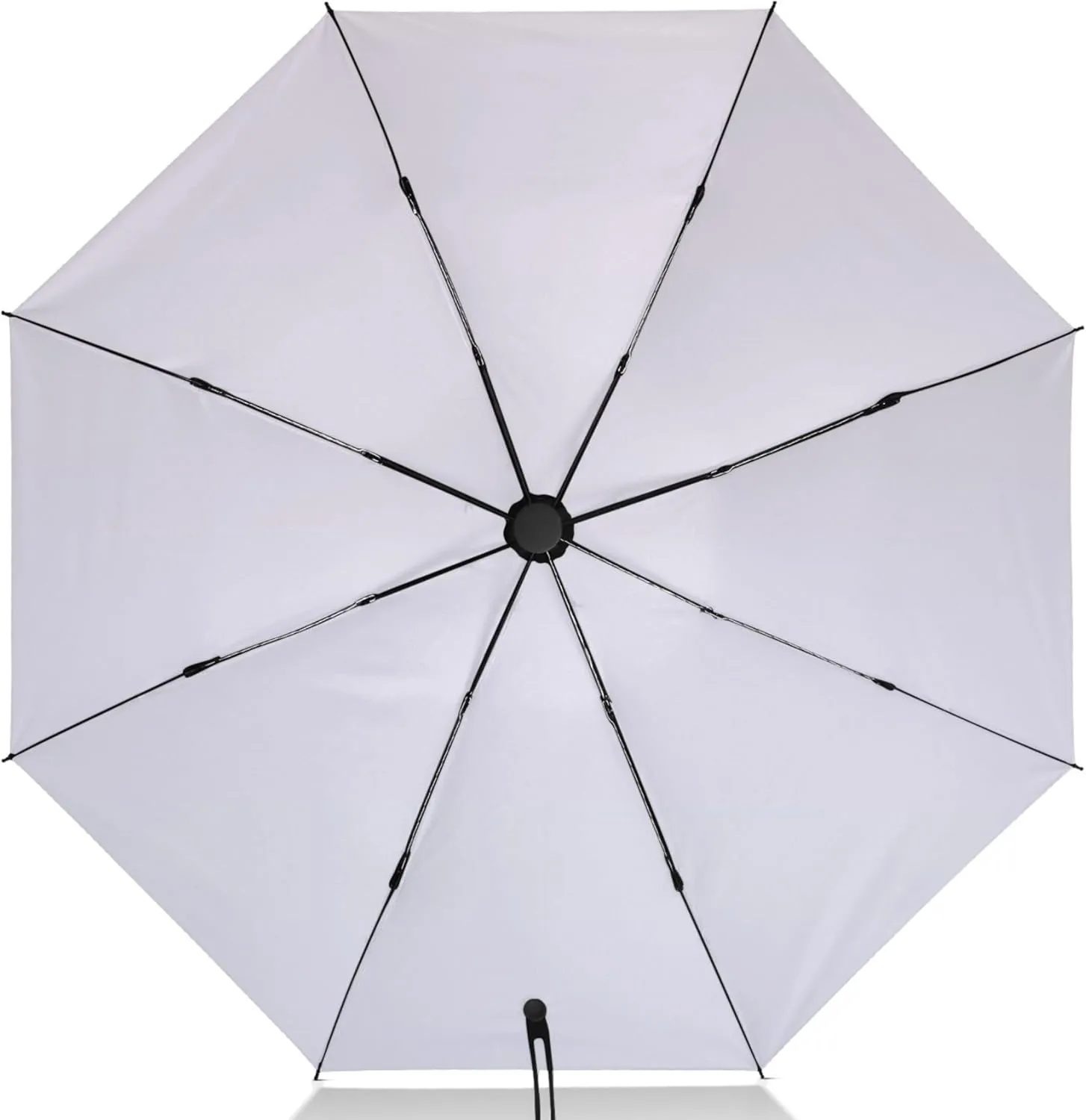 Joisal Violet Slate Blue Gradient Travel Umbrella Windproof Travel Black Uv Protection Umbrella Portable Umbrella Automatic Open and Close for Rain and Sun