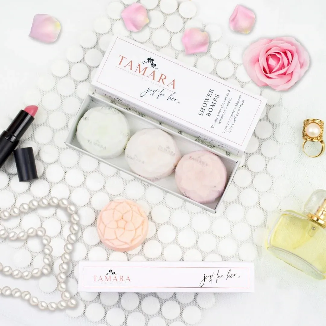 JUST FOR HER... GIFT PACK COLLECTION (BOX OF 3 SHOWER BOMBS)