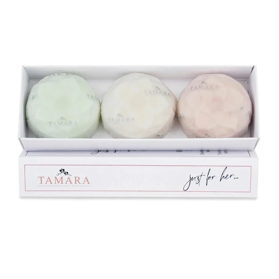 JUST FOR HER... GIFT PACK COLLECTION (BOX OF 3 SHOWER BOMBS)
