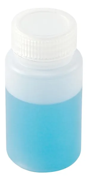 Kartell 301605-0004 High Density Polyethylene Wide Mouth Bottle with Screw Cap, 125mL Capacity (Case of 72)