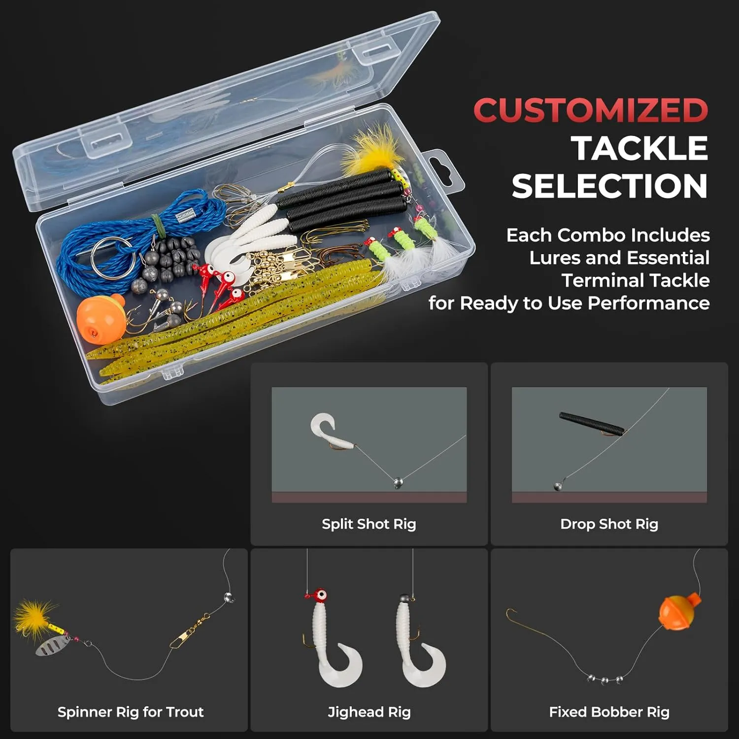 KastKing Brutus Spinning & SpinCast Combo, Fishing Rod and Reel Combo, Custom Tackle Kit, Pre-Spooled Line, Brute Tuff Blank, Stainless Steel Guide, EVA Handles, Custom Graphite Reel Seat