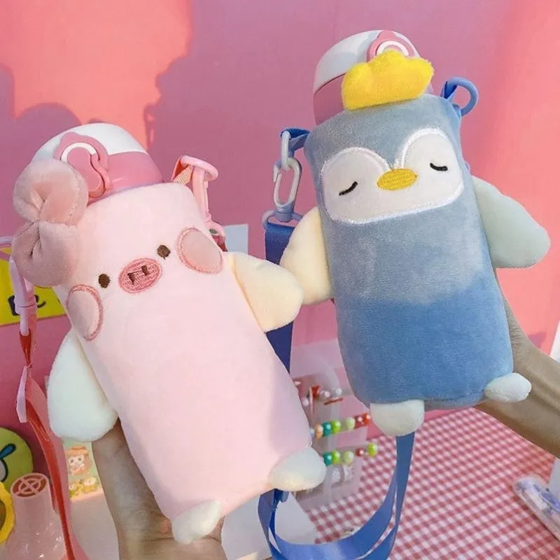 Kawaii Cartoon Thermos Cup Protective Case
