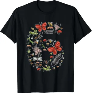 Kids Insect Bug 6th Birthday 6 Year Old Bug Lover Toddler T-Shirt