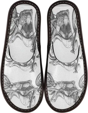 KLL Bathroom Shower Slippers Indoor Portable Cozy Dorm Home Slides for Guest, Hotel, Travel, Airplane