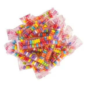 KoKo's Bulk Candy Necklaces, Bulk Wrapped, 100ct Bag