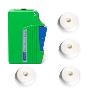 Komshine Optical Fiber Cleaner Box for SC/FC/ST/LC Connectors - 500  Cleans - Green