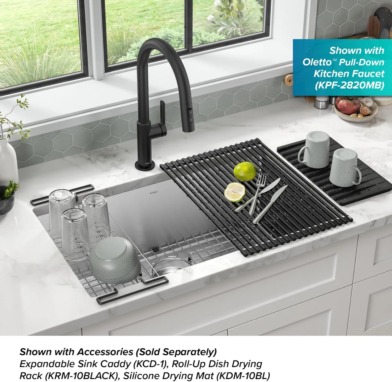 KRAUS Standart Pro 30 -inch Undermount Single Bowl 16 Gauge Stainless Steel Kitchen Sink, KHU100-30