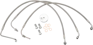 LA CHOPPERS Brake Lines - Mini Ape Hanger Handlebars - Stainless Steel LA-8005B08