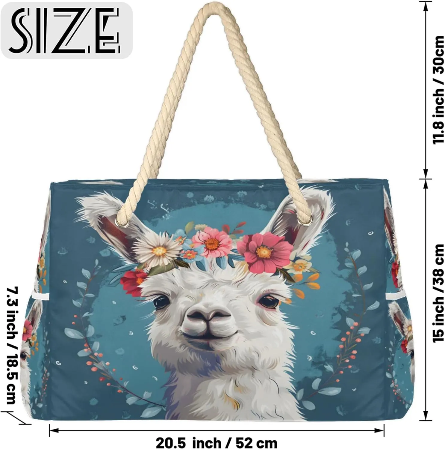 Large Beach Tote Bags with Zipper, Beach Bag for Women, Waterproof Sandproof Pool Swim Bags, Travel Tote Bag