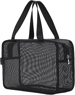 Large-Capacity Bath Bag Mesh Drain Bath Bag Cosmetic Bag Portable Portable Storage Bag