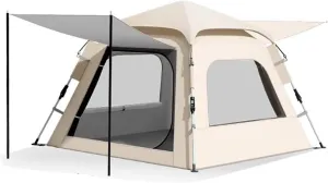 Large Tents for Outdoor Camping, Camping Tent with Foyer, Instant Family Tent for Hiking, Glamping, Easy Setup