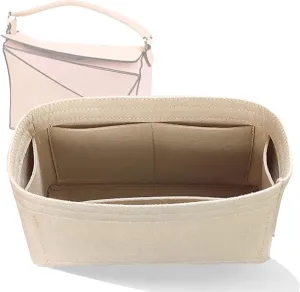 Lckaey Purse Organizer for loewe puzzle bag organizer small puzzle bag organizer insert 3066khaki-mini