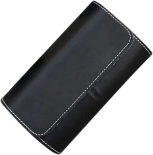 Leather Watch Pouch Compact Travel Organizer for Watches Easy Open Buckle Design for Trips Couples Friends