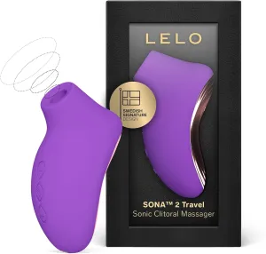 LELO SONA 2 Travel Size Female Vibrator, Mini Vibrator for Women with 12 Pleasure Settings and Sonic Wave Technology, Purple